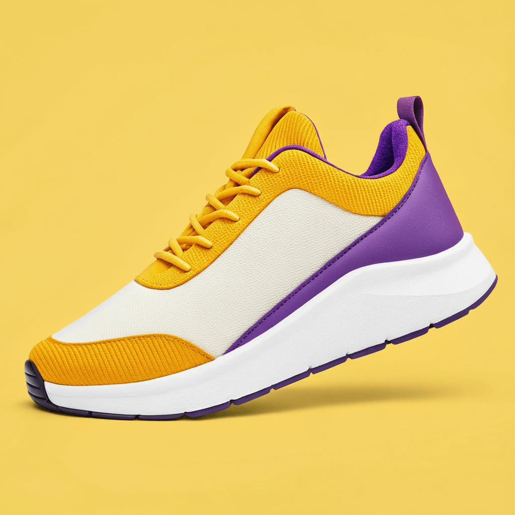 Product pure background example 3 - Product on pure color background with realistic lighting and shadow